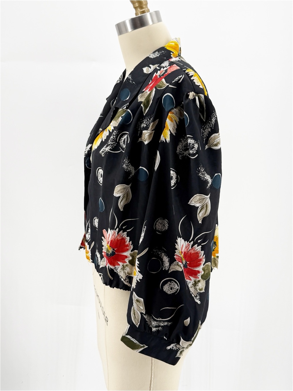 Vintage California Looks Dress Womens 6P Floral Midi Shirtwaist Made USA 80s - Picture 9 of 13